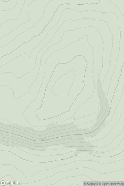 Thumbnail image for Dooish Mountain (An Dubhais) showing contour plot for surrounding peak