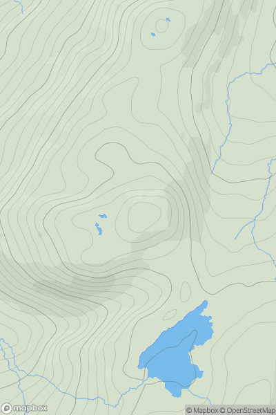 Thumbnail image for Moel Meirch showing contour plot for surrounding peak