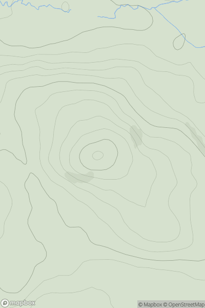 Thumbnail image for Curlew Mountain (An Corrshliabh) showing contour plot for surrounding peak