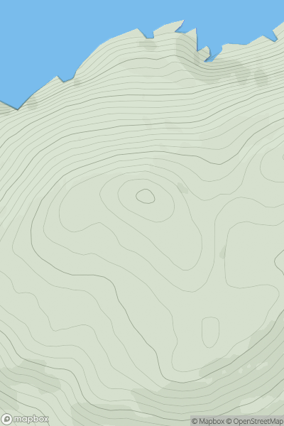 Thumbnail image for Lackacroghan (Leac an Chruachain) showing contour plot for surrounding peak