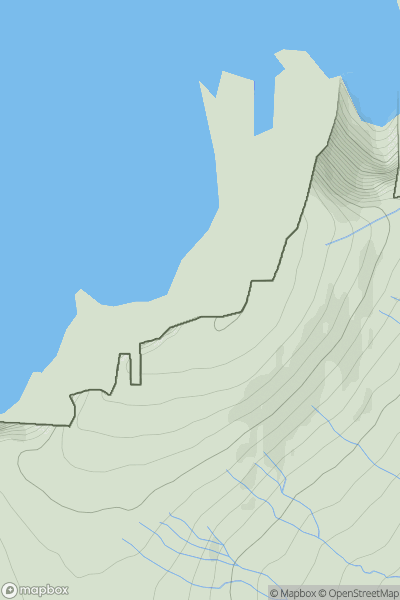 Thumbnail image for An Bhinn Bhui (Benwee Head) showing contour plot for surrounding peak