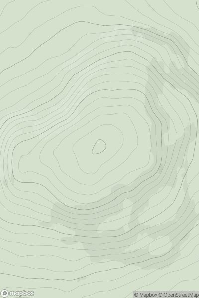 Thumbnail image for Tara Hill (Torrchoill) showing contour plot for surrounding peak