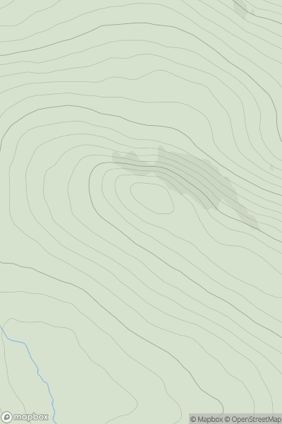 Thumbnail image for Knocknascollop NW Top (Carrowmore Hill) (Cnoc na Scolb) showing contour plot for surrounding peak