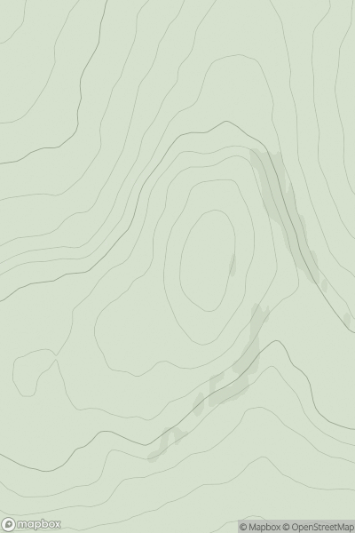 Thumbnail image for Mullaghcroy (Forster's Mountain) (Mullach Crua) showing contour plot for surrounding peak