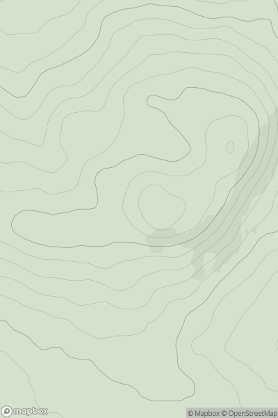 Thumbnail image for Knockiveagh (Cnoc Uibh Eachach) showing contour plot for surrounding peak
