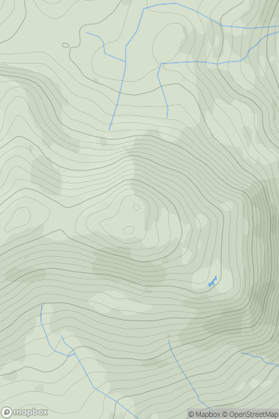 Thumbnail image for Moel-ddu showing contour plot for surrounding peak