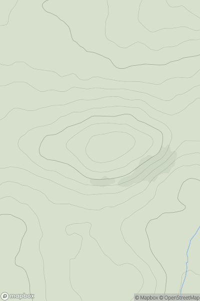 Thumbnail image for Currane Hill showing contour plot for surrounding peak