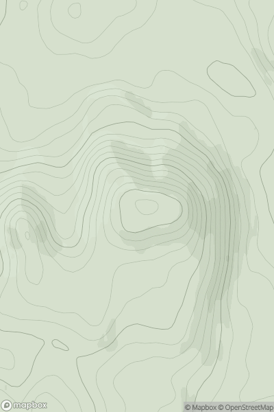 Thumbnail image for Cnoc na Boirne (Murren Hill) showing contour plot for surrounding peak