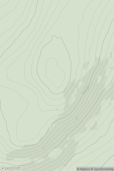 Thumbnail image for Clondermot Hill (Corrody Hill) (Cnoc Chlann Diarmada) showing contour plot for surrounding peak