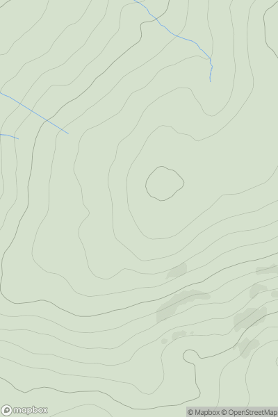 Thumbnail image for Cross Slieve (Croisshliabh) showing contour plot for surrounding peak