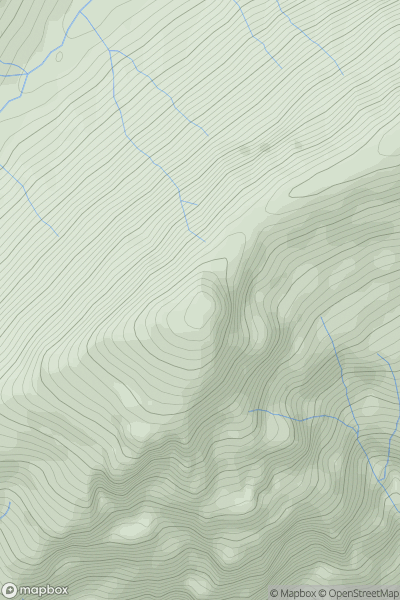 Thumbnail image for Buachaille Etive Mor - Stob na Broige showing contour plot for surrounding peak