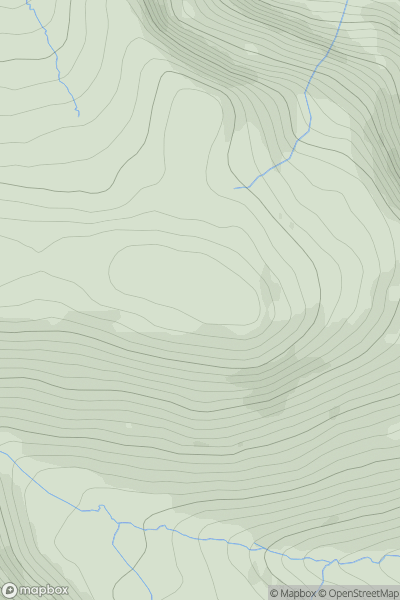 Thumbnail image for Cloghernagh (Clocharnach) showing contour plot for surrounding peak