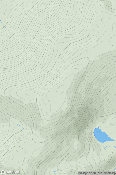 Thumbnail image for Coomacloghane (Com an Chlochain) showing contour plot for surrounding peak