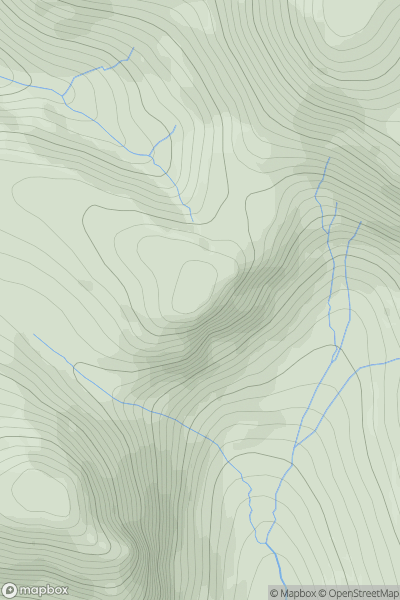 Thumbnail image for Slieve Beg (Sliabh Beag) showing contour plot for surrounding peak