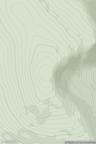 Thumbnail image for Luggala (Fancy Mountain) (Log an La) showing contour plot for surrounding peak