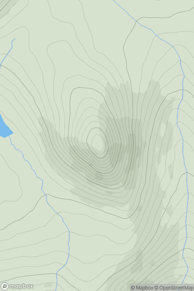 Thumbnail image for Doan (Dun Maol Chobha) showing contour plot for surrounding peak