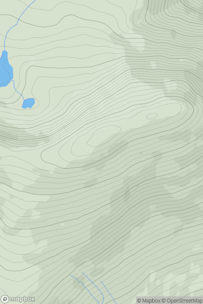 Thumbnail image for Knockmulanane (Cnoc Mhaoilionain) showing contour plot for surrounding peak