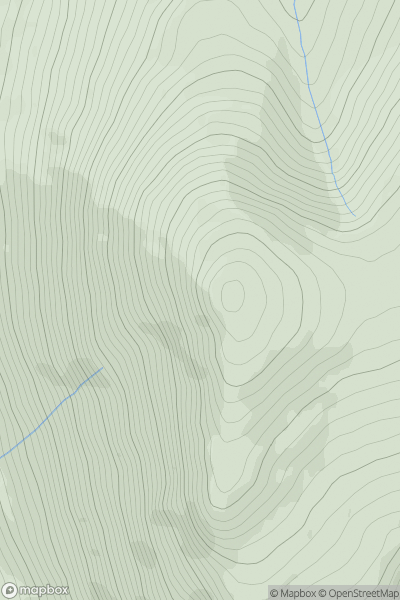 Thumbnail image for Beenatoor (Binn an Tuair) showing contour plot for surrounding peak