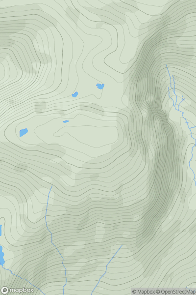 Thumbnail image for Cnoc Breasail showing contour plot for surrounding peak