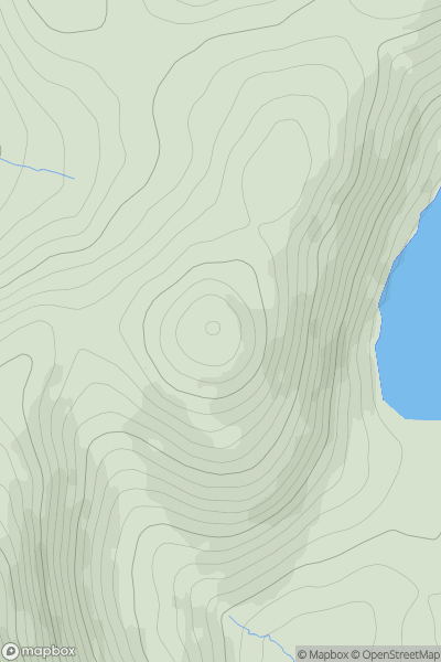 Thumbnail image for Carn Mountain (Sliabh an Chairn) showing contour plot for surrounding peak