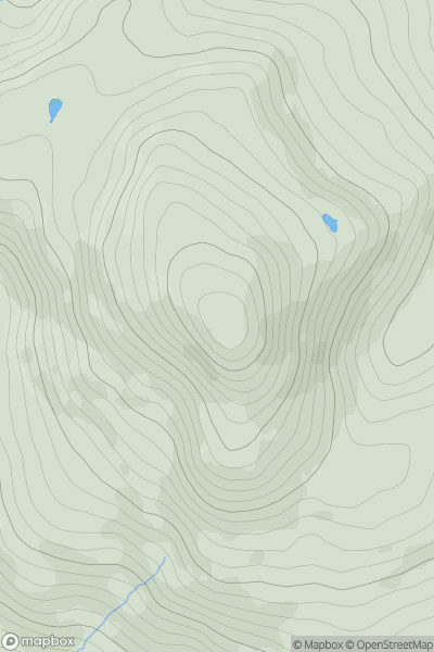 Thumbnail image for Knocknagree (Cnoc na Groi) showing contour plot for surrounding peak