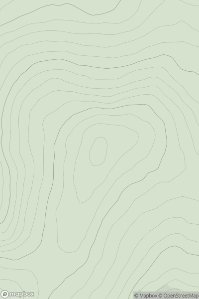 Thumbnail image for Mullach an Ois (mullach thoir thuaidh) (Mullaghanish NE Top) showing contour plot for surrounding peak
