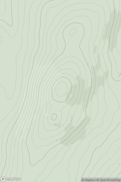 Thumbnail image for Moel y Gydros showing contour plot for surrounding peak