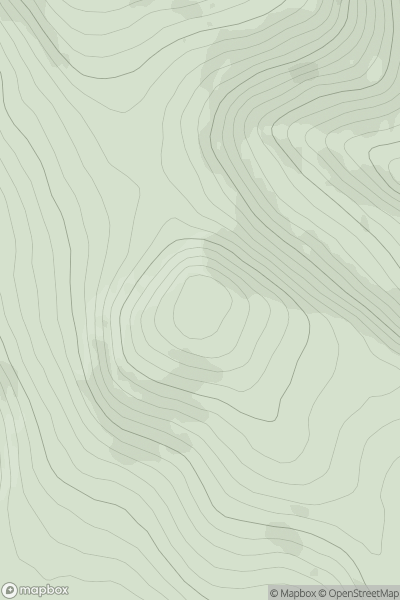 Thumbnail image for Knockeenatoung (Cnocin na Teanga) showing contour plot for surrounding peak