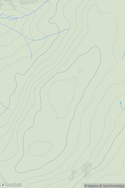 Thumbnail image for Marial Gwyn (Foel Goch) showing contour plot for surrounding peak