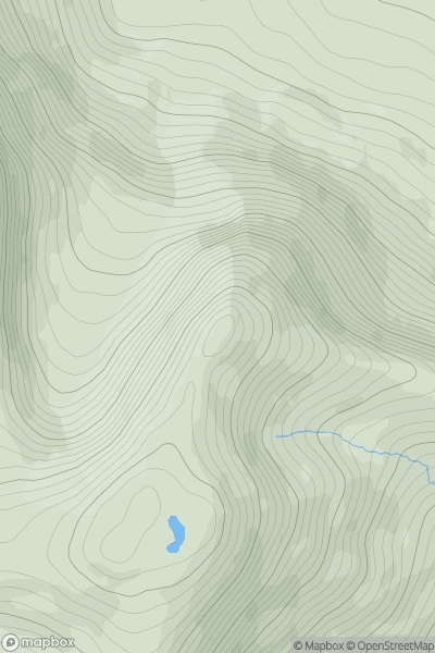 Thumbnail image for Binn Mhairg (Binn Chaonaig North Top) showing contour plot for surrounding peak