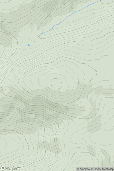 Thumbnail image for Foel Fenlli showing contour plot for surrounding peak