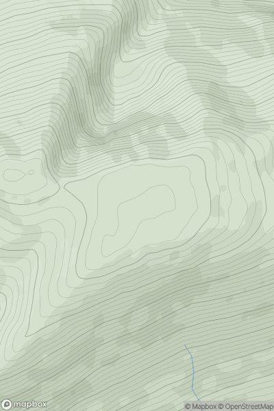 Thumbnail image for Beann na Stiocairi showing contour plot for surrounding peak