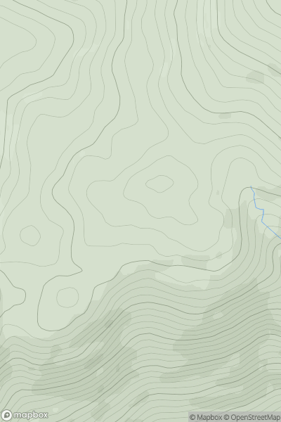 Thumbnail image for Dromderalough NE Top (Mangerton Mountain South Top) showing contour plot for surrounding peak