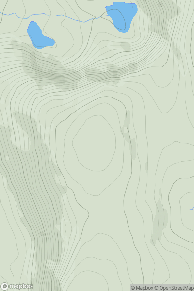 Thumbnail image for Coumfea North Top (Over Coumalocha North Top) showing contour plot for surrounding peak