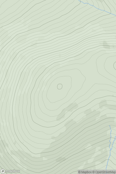 Thumbnail image for Ballineddan Mountain (Sliabh Bhuaile an Fheadain) showing contour plot for surrounding peak