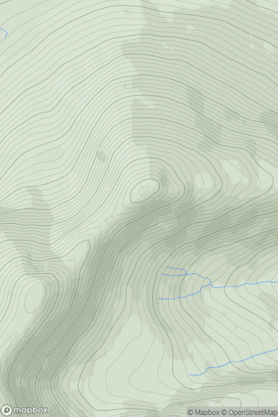 Thumbnail image for Bencorrbeg (Binn an Choire Bhig) showing contour plot for surrounding peak