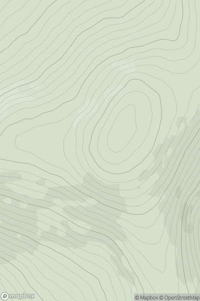 Thumbnail image for Mullaghasturrakeen (Mullach an Starraicin) showing contour plot for surrounding peak