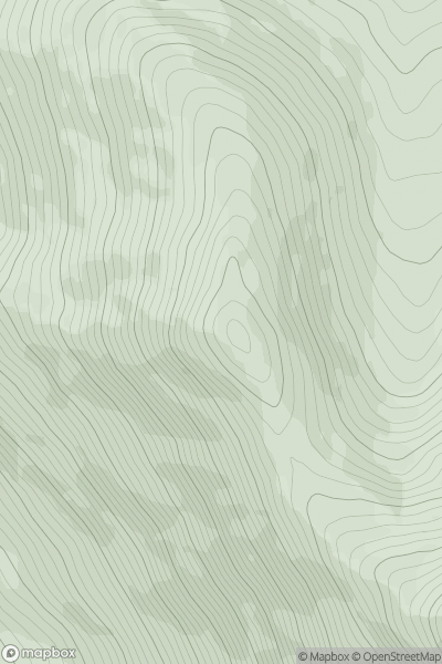 Thumbnail image for Barrclashcame North West Top (Sturrakeennageer) (Starraicin na gCaor) showing contour plot for surrounding peak