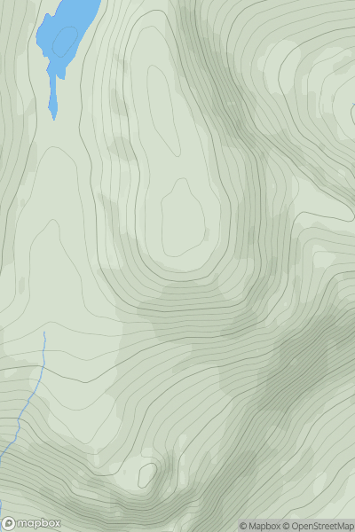 Thumbnail image for Bingorms (Drumnaliffernn Mountain S Top) (Na Beanna Gorma) showing contour plot for surrounding peak