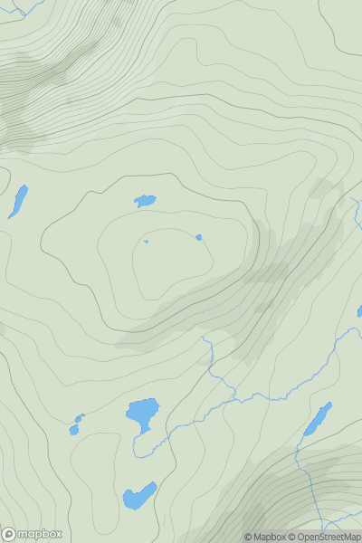 Thumbnail image for Knockeirky showing contour plot for surrounding peak