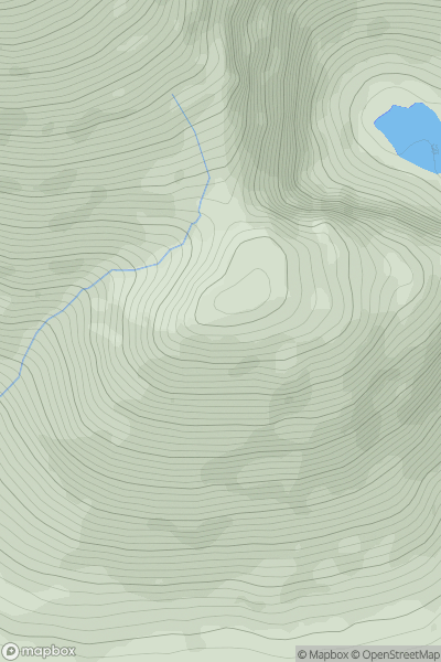 Thumbnail image for Brassel Mountain (Cnoc Breasail) showing contour plot for surrounding peak