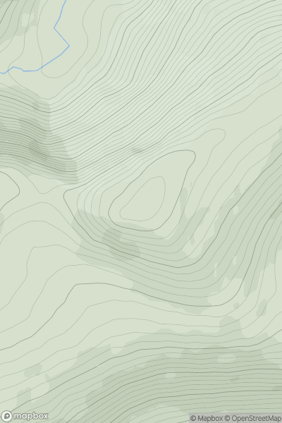 Thumbnail image for Knocknabreeda (An Cnoc Breac) showing contour plot for surrounding peak