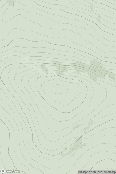 Thumbnail image for Crockbrack (Cnoc Breac) showing contour plot for surrounding peak