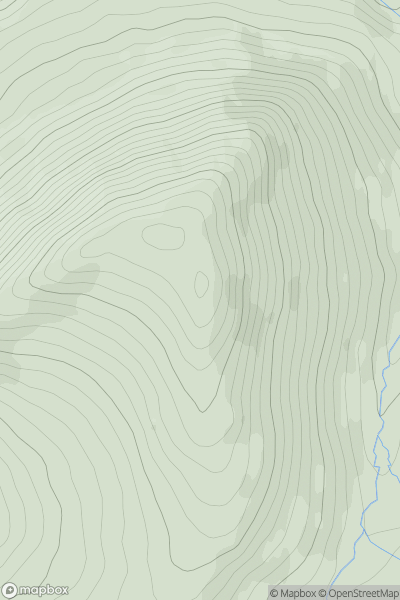 Thumbnail image for Mount Foley showing contour plot for surrounding peak