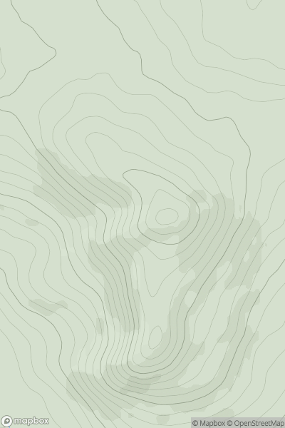 Thumbnail image for Oughty Hill showing contour plot for surrounding peak