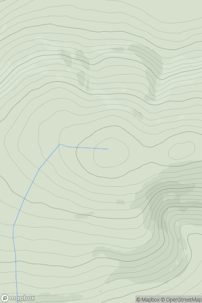 Thumbnail image for Gortnageragh (Gort na gCaorach) showing contour plot for surrounding peak