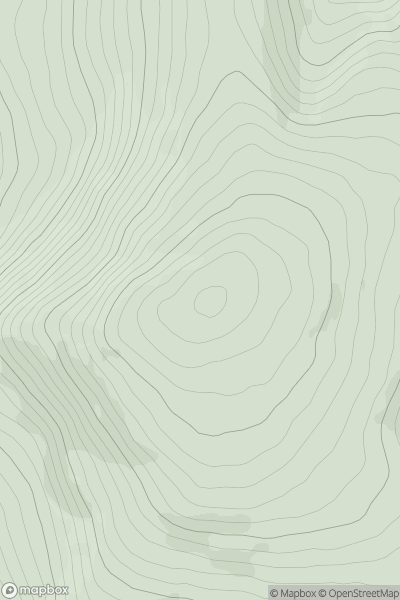 Thumbnail image for Knocknabro West Top showing contour plot for surrounding peak