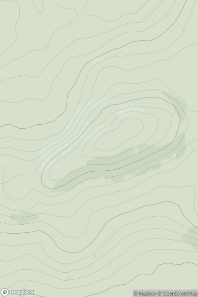 Thumbnail image for Edenacarnan (Cloghroe) (Eadan an Charnain) showing contour plot for surrounding peak