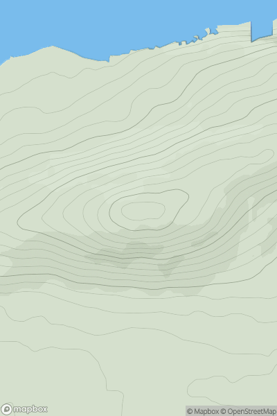 Thumbnail image for Carrowmore Hill showing contour plot for surrounding peak