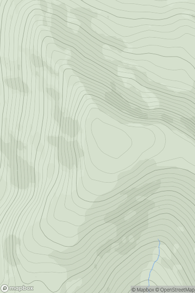 Thumbnail image for Claggan Mountain NE Top (Anaffrin Hill) (Sliabh na Cloigne NE Top) showing contour plot for surrounding peak